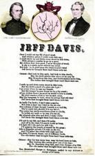77x450 - Jeff Davis with portraits of Jefferson Davis and General John C. Breckenridge, Civil War Songs from Winterthur's Magnus Collection